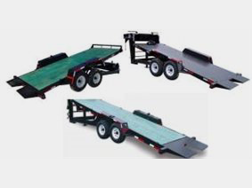 Low profile full length tilt trailer